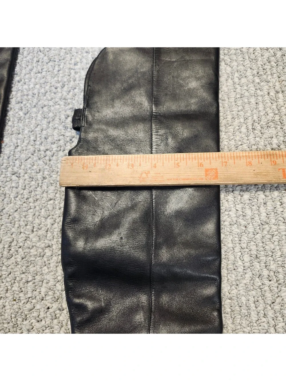 Schutz Black Leather Knee-High Block Heel Boots Size  7B